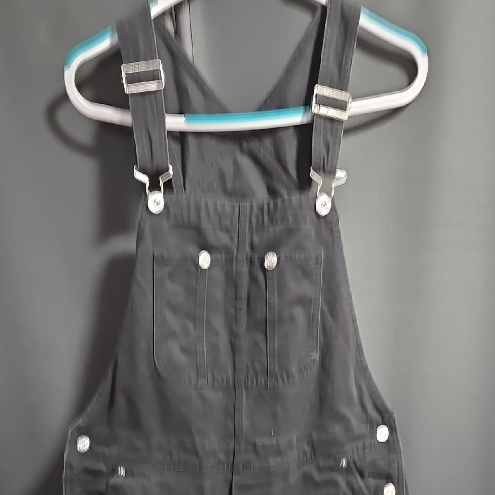 Black Denim Overalls